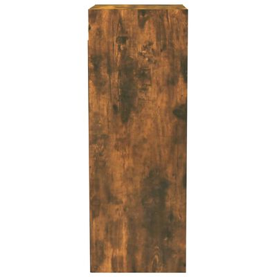 vidaXL Wandkast 34,5x32,5x90 cm bewerkt hout gerookt eikenkleurig