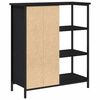 vidaXL Dressoir Zwart Eiken 70 x 30 x 80 cm