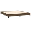 vidaXL Bedframe zonder matras stof donkerbruin 160x200 cm