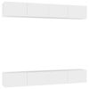 vidaXL Tv-meubelen 4 st 100x30x30 cm bewerkt hout wit