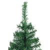 vidaXL Hoek Kunstkerstboom met 150 LED Groen 150 cm PVC en Metaal