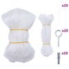 vidaXL Kattennet Transparant 3x2 m Nylon