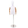 vidaXL Verstelbare 120-150 cm Mannequin met Basis Uniseks PP Wit