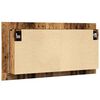 vidaXL Spiegelkast LED 90x12x45 cm bewerkt hout oud houtkleurig