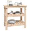 vidaXL Werkbank 78,5x50x80 cm massief grenenhout