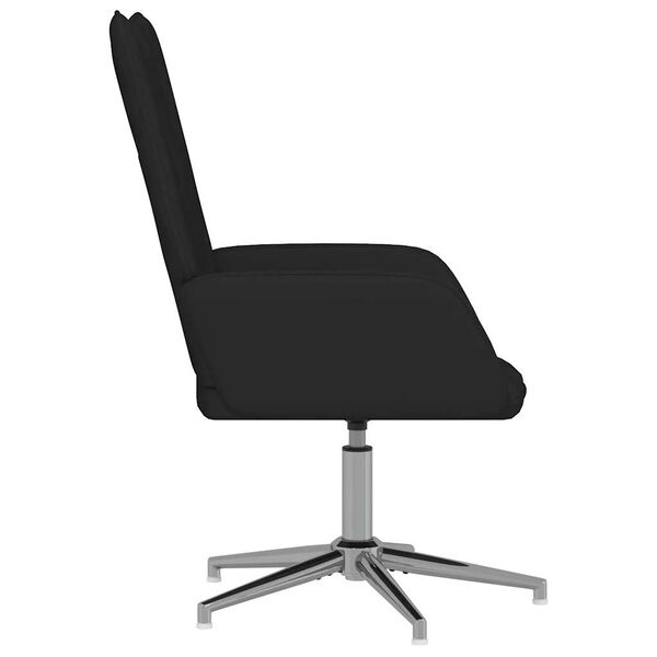 vidaXL Relaxstoel fluweel zwart