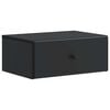 vidaXL Wandbeugel Bedkast Zwart 49 x 34,5 x 20 cm Bewerkt hout