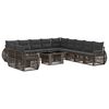 vidaXL Tuinbankenset 12 st Grijs en Donkergrijs 100 x 55 x 73 cm