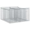 vidaXL Gabion Verhoogd Bed 100 x 100 x 60 cm Gegalvaniseerd staal