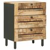 vidaXL Nachtkastje Naturel 50 x 33 x 62 cm Massief Mango Hout