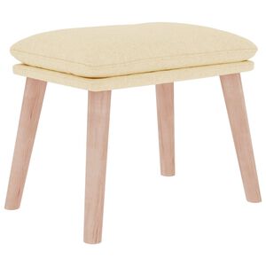 vidaXL Voetenbank 45x29,5x35 cm stof cr&egrave;mekleurig