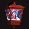 vidaXL Kerstwandlamp met LED-lampjes en kerstman 40x27x45 cm rood