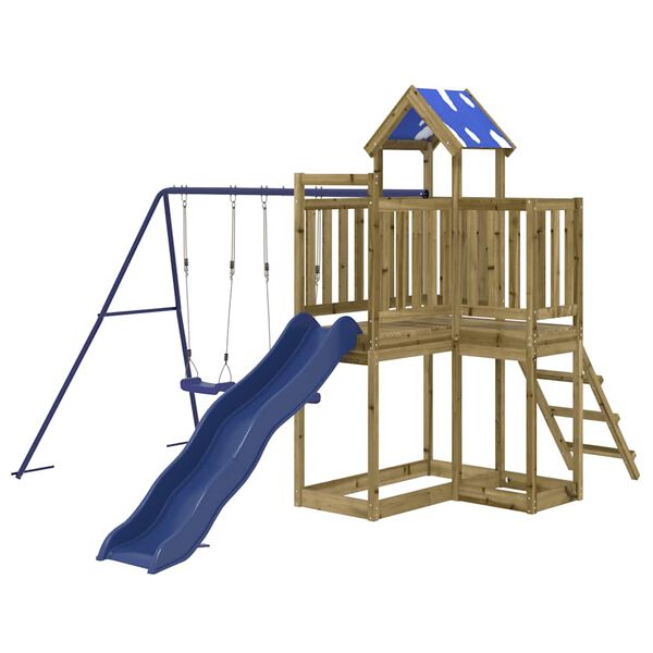 vidaXL Speelhuis geïmpregneerd grenenhout