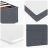 vidaXL Ottoman bed met matrassen en LED's 140x190cm fluweel