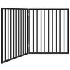 vidaXL Hondenhek opvouwbaar 2 panelen zwart 160 cm populierenhout