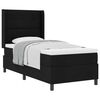 vidaXL Boxspringbed met kussen met hoofdeinde Zwart 190 x 90 cm Stof