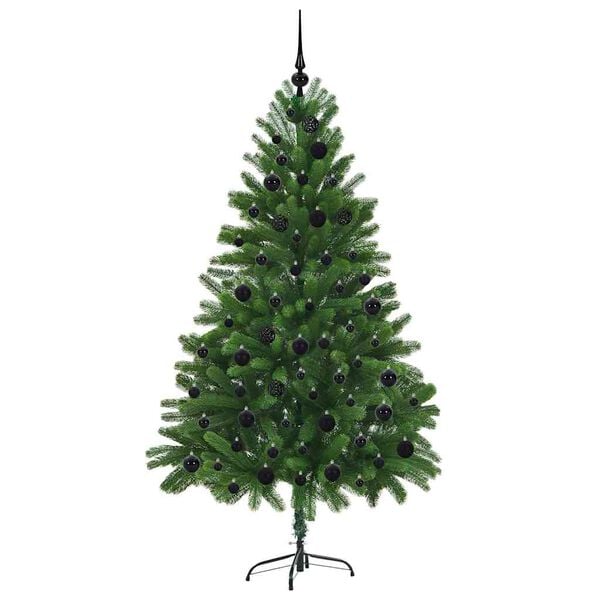 vidaXL Kerstboom met 300 LED met standaard Groen 180 cm PE