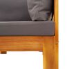 vidaXL 5-delige Loungeset met kussens massief acaciahout