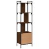 vidaXL Boekenkast met deur 44,5x30x154,5 cm hout bruin eikenkleur