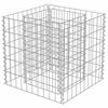 vidaXL Gabion plantenbak verhoogd 50x50x50 cm gegalvaniseerd staal