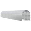 vidaXL Kippenhok zilver 1200 x 200 x 200 cm Gegalvaniseerd staal