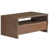 vidaXL Salontafel met natuurlijke rand 90x50x40 cm acaciahout grijs
