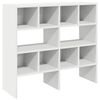 vidaXL Schoenenrekken 2 st stapelbaar 89,5x30x40 cm wit