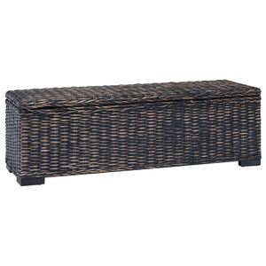 vidaXL Opbergbox Zwart 110 x 35 x 45 cm