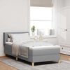 vidaXL Boxspringbed met matras Lichtgrijs 200 x 100 cm Polyester