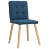 vidaXL Eetkamerstoelen 6 st stof blauw