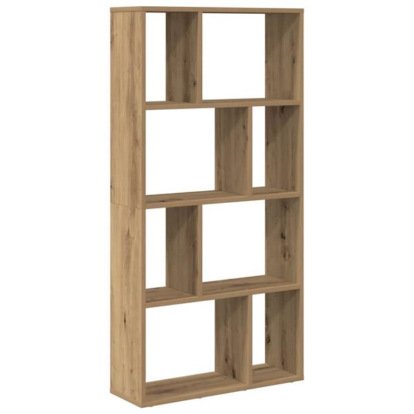 vidaXL Boekenkast 60x20x120,5 cm bewerkt hout artisanaal eikenkleurig