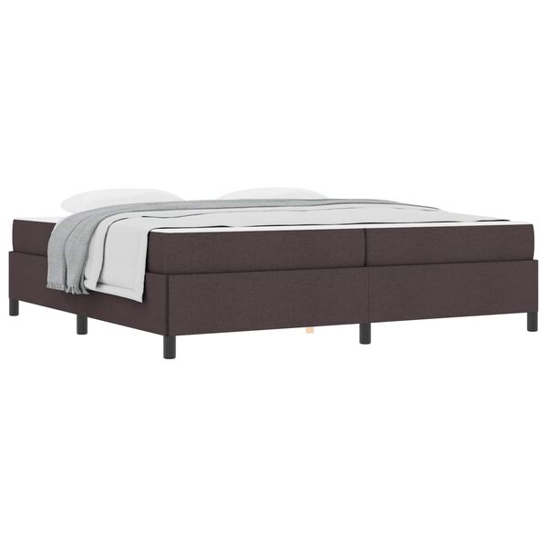 vidaXL Boxspringbed Donkerbruin 200 x 200 cm Stof