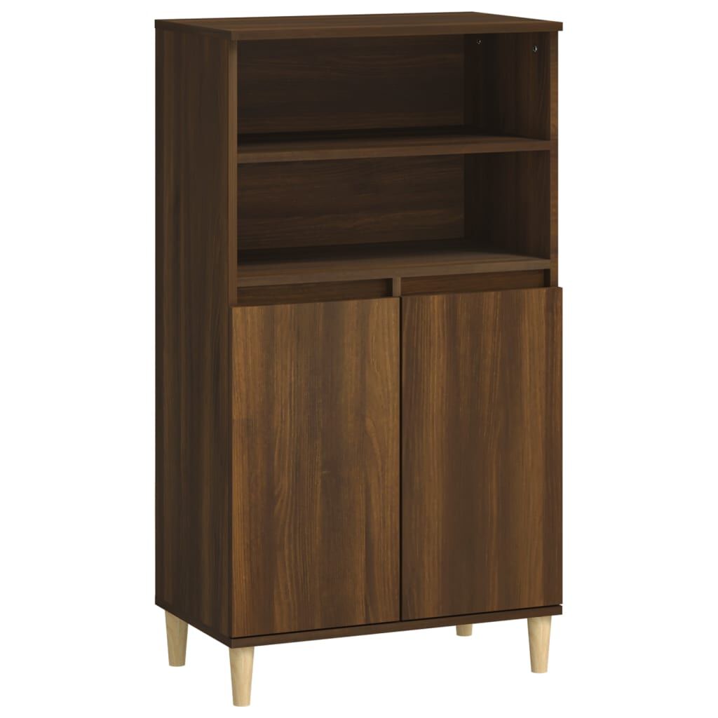 vidaXL Hoge kast 60x36x110 cm bewerkt hout artisanaal eikenkleurig
