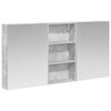 vidaXL Badkamerkastenset 3 st 140 x 14,5 x 70 cm Bewerkt hout