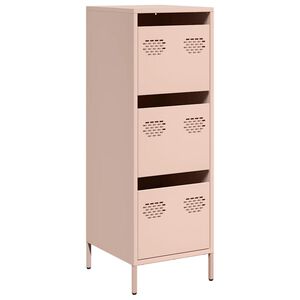 vidaXL Hoge kast 39x35x103,5 cm staal zwart