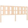 vidaXL Bedframe met hoofdbord massief hout 180x200 cm