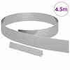 vidaXL Tuinrand Zilver 450 x 0.05 x 15 cm Gegalvaniseerd staal
