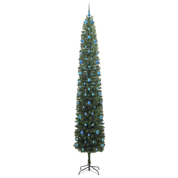 vidaXL Kunstkerstboom Groen 300 cm PVC en Staal en Kunststof