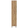 vidaXL Hoge kast 2 pcs Artisan Eiken Bewerkt hout