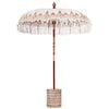 vidaXL Balinese parasol met basis Cr&egrave;mekleurig &Oslash; 180-190 cm