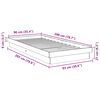 vidaXL Bedframe zonder matras 90x200 cm massief hout eiken