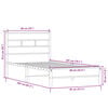 vidaXL Bedframe zonder matras hout sonoma eikenkleurig 90x200 cm