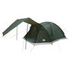 vidaXL Huisje Tent met dak Leger groen 6-persoons Polyester en staal