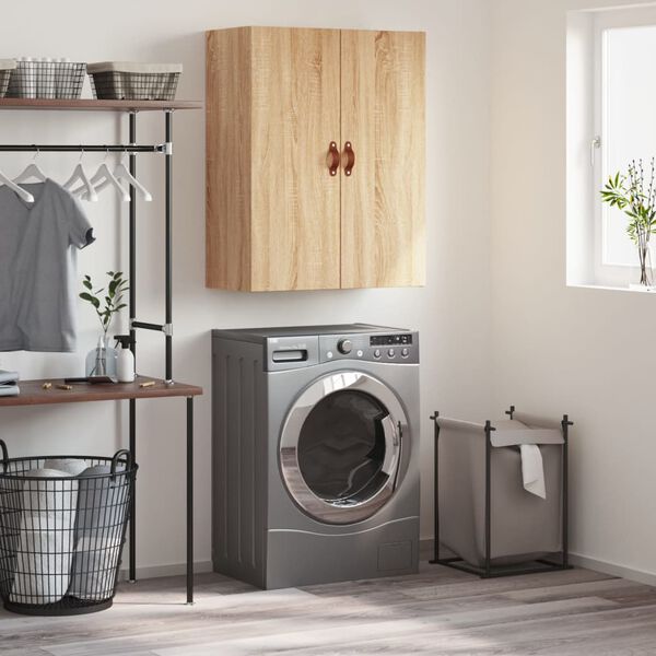 vidaXL Wandkast 69,5x34x90 cm sonoma eikenkleurig