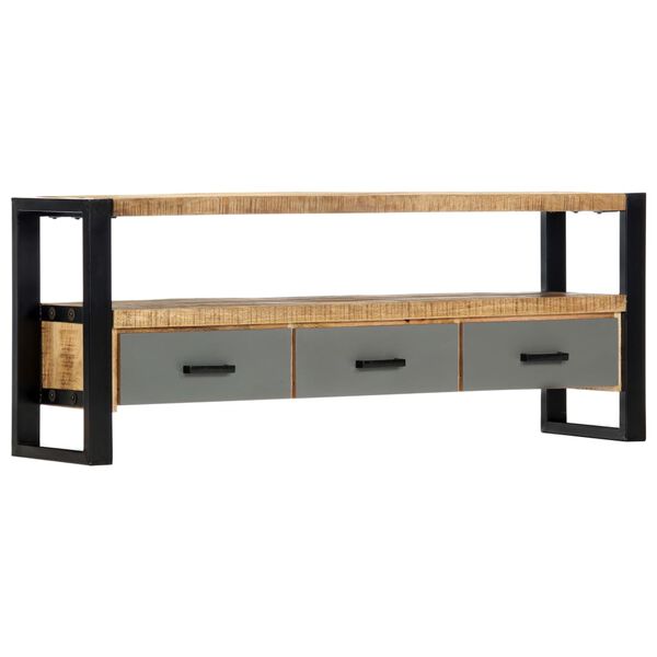 vidaXL Tv-meubel 130x30x50 cm massief mangohout
