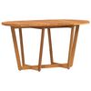 vidaXL Tuintafel ovaal 150x90x75 cm massief acaciahout