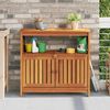 vidaXL Tuinwandtafel 80x35x75 cm massief acaciahout