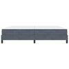 vidaXL Boxspringbed met matras Donkergrijs 200 x 200 cm Stof