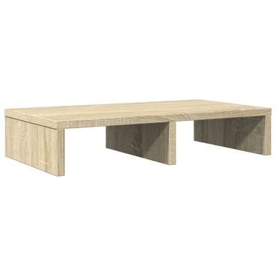 vidaXL Monitorstandaard 50x27x10 cm bewerkt hout sonoma eikenkleurig