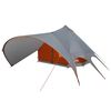 vidaXL Teepee Tent met dak Grijs en Oranje 600 x 600 x 347 cm